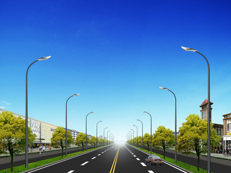 Lampu jalanan LED: lampu hijau yang menerangi kota masa depan